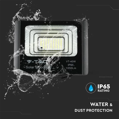 V-TAC napelemes LED reflektor 16W hideg fehér 10000 mAh - SKU 94008