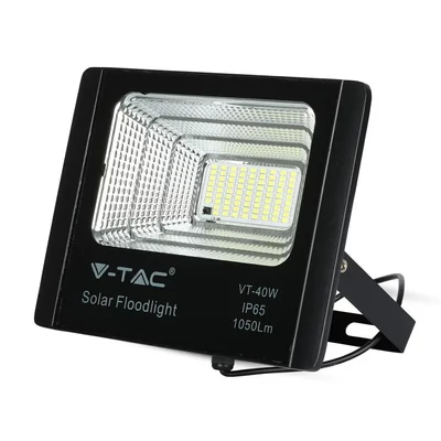 V-TAC napelemes LED reflektor 16W hideg fehér 10000 mAh - SKU 94008