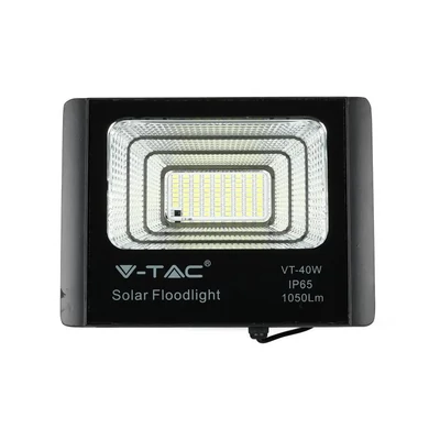 V-TAC napelemes LED reflektor 16W hideg fehér 10000 mAh - SKU 94008