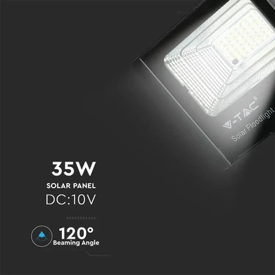 V-TAC napelemes LED reflektor 35W természetes fehér 15000 mAh - SKU 8576