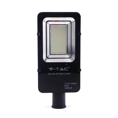 V-TAC napelemes utcai LED lámpa, térvilágító lámpatest 50W természetes fehér - SKU 5502