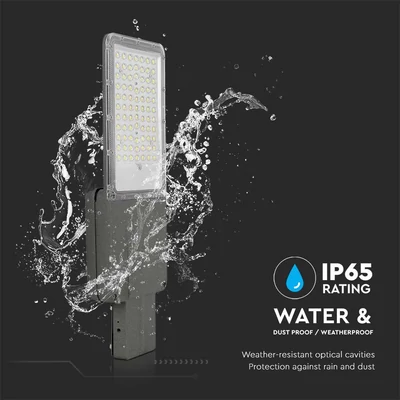 V-TAC Napelemes utcai térvilágító, 3500 Lumen, hideg fehér, Bridgelux SMD LED - SKU 10229