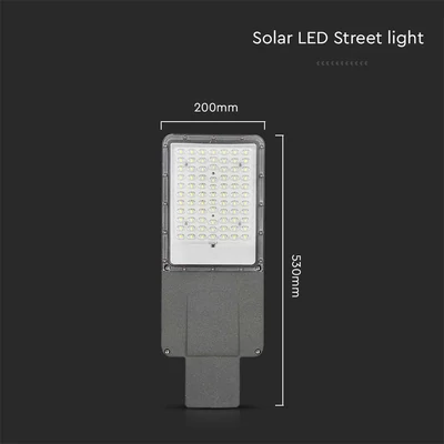V-TAC Napelemes utcai térvilágító, 3500 Lumen, természetes fehér, Bridgelux SMD LED - SKU 10228