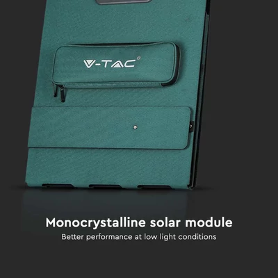 V-TAC összecsukható és hordozható napelem áramfejlesztőkhöz, 2x120W - SKU 11565