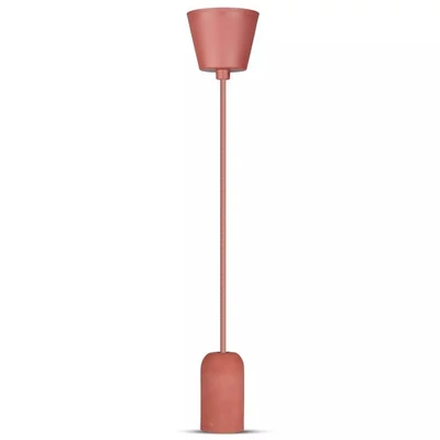 V-TAC piros beton függeszték E27 foglalattal - SKU 3743
