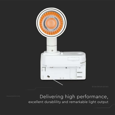 V-TAC PRO COB LED sínes spotlámpa állítható 7W CRI>90 természetes fehér - SKU 21351