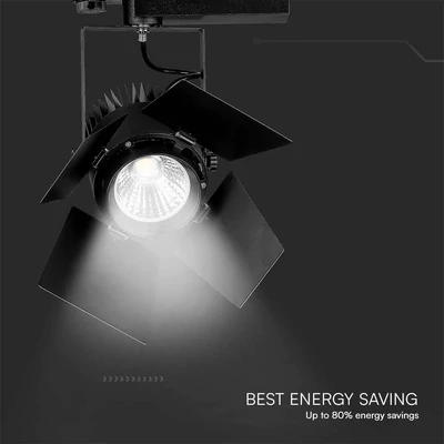 V-TAC PRO COB LED sínes színpadreflektor 33W CRI>90 meleg fehér - SKU 21371