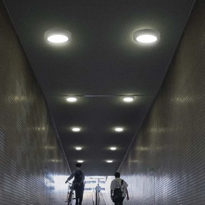 V-TAC PRO felületre szerelhető, műanyag, kerek LED panel 12W, természetes fehér - SKU 78741