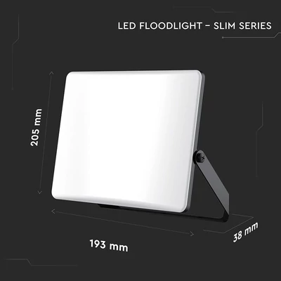 V-TAC RLE 50W LED reflektor, állítható színhőmérséklettel, fekete házzal, tejüveg búra - SKU 23768