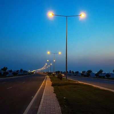 V-TAC RLE utcai LED lámpa, térvilágító ledes lámpatest 50W, PC búra, természetes fehér - SKU 23620