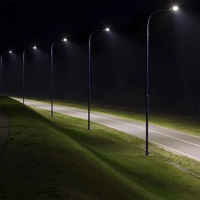 V-TAC RLE utcai LED lámpa, térvilágító ledes lámpatest 50W, PC búra, természetes fehér - SKU 23620