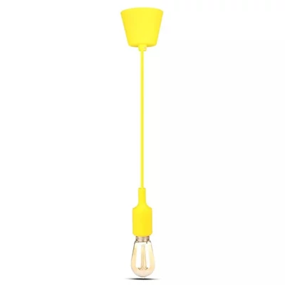 V-TAC sárga szilikon függeszték, E27 foglalattal - SKU 3485
