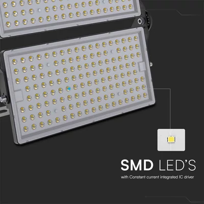 V-TAC SHP 500W LED reflektor, 135 Lm/W, 1 méter kábel, hideg fehér - SKU 97212