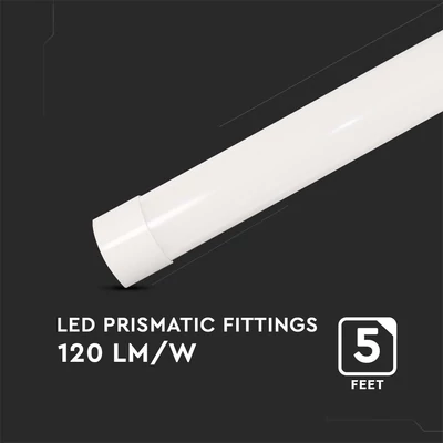 V-TAC Slim LED lámpa 150cm 50W hideg fehér, 120 Lm/W - SKU 8054