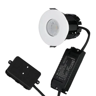 V-TAC SMART tűzálló 10W spot lámpa, cserélhető fejjel, állítható színhőmérséklettel - SKU 1424