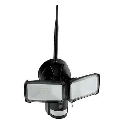 V-TAC Smart - WiFi-s, fekete, beltéri reflektor, mozgásérzékelővel, kamerával - SKU 5917