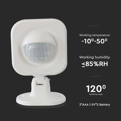 V-TAC Smart WiFi-s PIR mozgásérzékelő - SKU 6781