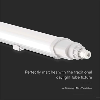 V-TAC sorolható 18W beépített LED-es 60cm armatúra, hideg fehér, IP65 - SKU 23088