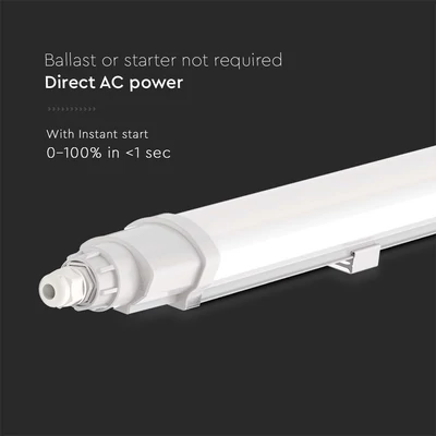 V-TAC sorolható 18W beépített LED-es 60cm armatúra, természetes fehér, IP65 - SKU 23087