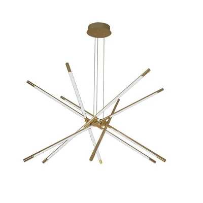 V-TAC "Spark" dimmelhető 42W Designer csillár, arany házzal, meleg fehér - SKU 15343