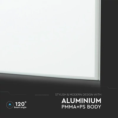 V-TAC Starsense tápegységes süllyeszthető 40W LED panel, 60x60cm, természetes fehér - SKU 24080
