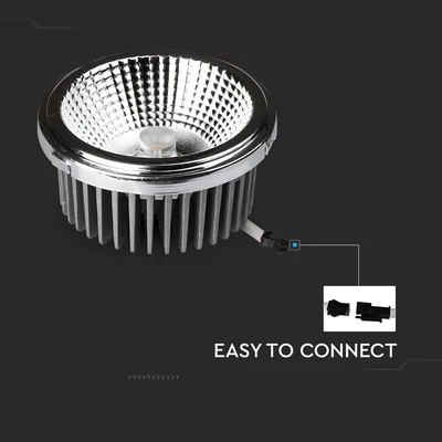 V-TAC süllyeszthető AR111 LED mélysugárzó lámpa 20W természetes fehér 40°/20° - SKU 212793