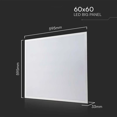 V-TAC süllyeszthető LED panel hideg fehér 40W 60 x 60cm, Philips tápegységgel - SKU 23823