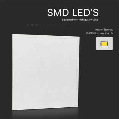 V-TAC süllyeszthető LED panel természetes fehér 25W 60 x 60cm, 180 Lm/W, Back-Lit - SKU 23393