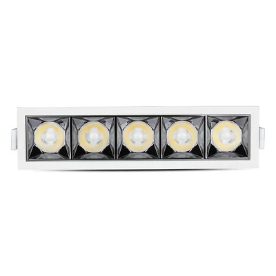 V-TAC süllyeszthető LED SMD mélysugárzó lámpa UGR<19 CRI>90 20W 38° hideg fehér - SKU 994