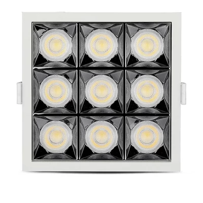 V-TAC süllyeszthető LED SMD mélysugárzó lámpa UGR<19 CRI>90 36W 38° hideg fehér - SKU 997