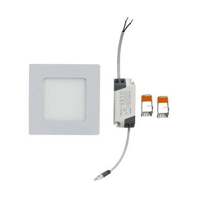 V-TAC süllyeszthető mennyezeti szögletes LED panel 6W meleg fehér - SKU 4863