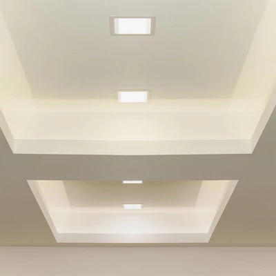 V-TAC süllyeszthető szögletes Back-Lit LED panel 6W, meleg fehér, 110 Lm/W - SKU 10480