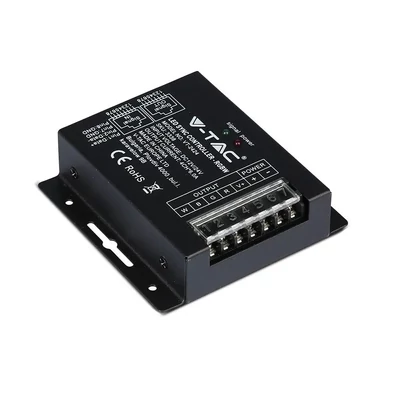 V-TAC szinkronizálható dimmelhető vezérlő távirányítóval RGB+W LED szalaghoz - SKU 3338