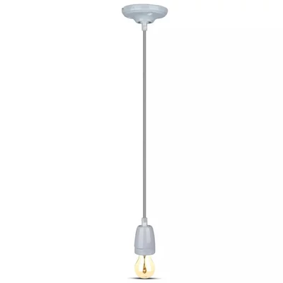 V-TAC szürke porcelán függeszték E27 foglalattal - SKU 3808