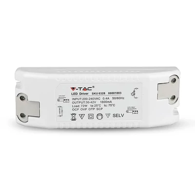 V-TAC tápegység 120 Lumen/Watt-os LED panelhez 72W - SKU 6328