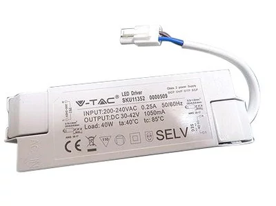 V-TAC nem dimmelhető tápegység 40W LED panelekhez - SKU 11352