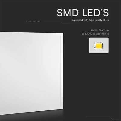V-TAC UGR<19 LED panel természetes fehér 40W 62 x 62cm, 100 Lm/W, Back-Lit - SKU 23667