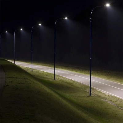V-TAC utcai LED lámpa, térvilágító alkonyszenzoros lámpatest 150W természetes fehér - SKU 2120436