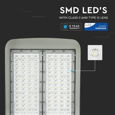V-TAC utcai LED lámpa, térvilágító ledes lámpatest 100W hideg fehér - SKU 884
