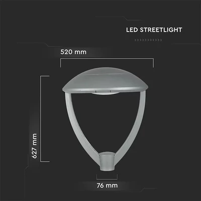 V-TAC utcai LED lámpa, térvilágító ledes lámpatest 100W természetes fehér - SKU 783
