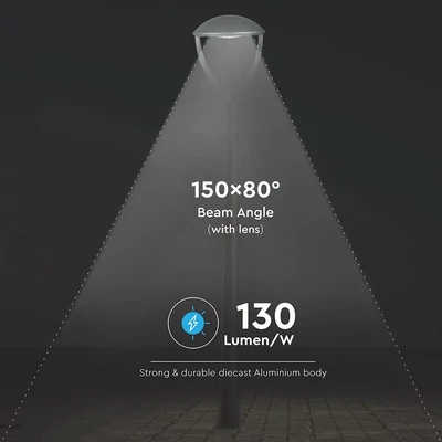 V-TAC utcai LED lámpa, térvilágító ledes lámpatest 100W természetes fehér - SKU 783