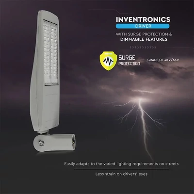 V-TAC utcai LED lámpa, térvilágító ledes lámpatest 150W hideg fehér - SKU 955
