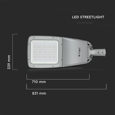 V-TAC utcai LED lámpa, térvilágító ledes lámpatest 160W természetes fehér - SKU 543