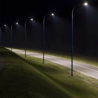 V-TAC utcai LED térvilágító, 50W, természetes fehér, fekete házas - SKU 10208