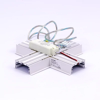 V-TAC X alakú csatlakozó süllyeszthető lineáris LED lámpákhoz 16W természetes fehér - SKU 399