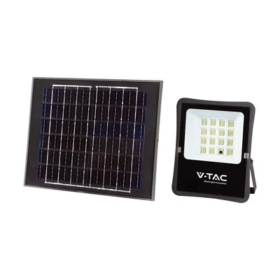 V-TAC napelemes LED reflektor 16W hideg fehér, 1600 Lumen - SKU 6968