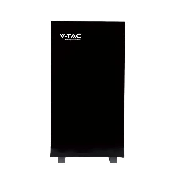 V-TAC 10.24kWh álló lítium akkumulátor, IP20, fekete - SKU 12282