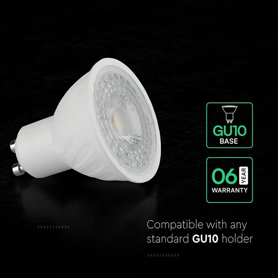 V-TAC GU10 CREE LED spot égő 4.5W természetes fehér 38° - SKU 217976