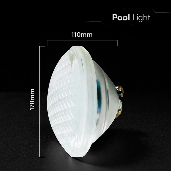 V-TAC 12W LED PAR56 medencevilágítás, IP68, RGB - SKU 217562
