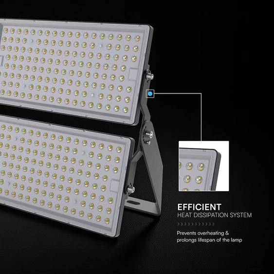 V-TAC SHP 500W CREE LED reflektor, 135 Lm/W, 1 méter kábel, természetes fehér - SKU 230896